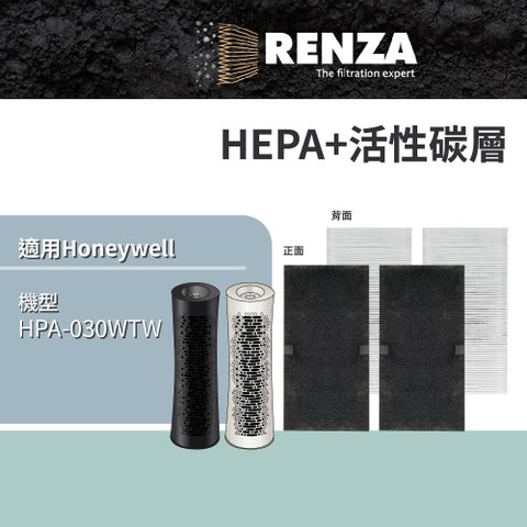 RENZA 適用 Honeywell HPA-030WTW 舒淨空氣清淨機 HEPA+活性碳 濾網 濾芯 濾心