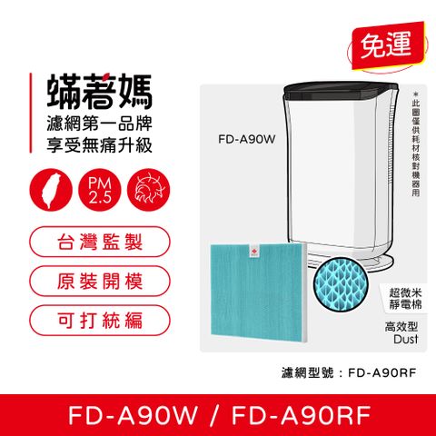 蟎著媽 濾網(適用 3M FD-A90W FDA90W FDA90RF 空氣清淨機 除濕機)