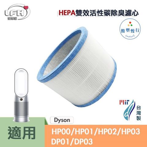 HEPA抗敏濾網 適用 Dyson HP00/HP01/HP02/HP03 DP01/DP03 活性碳濾心 戴森清淨機