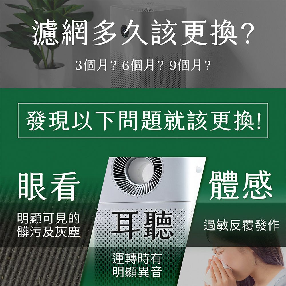 綠綠好日 適用 Amway 安麗 逸新空氣清淨機二代 HEPA抗敏濾網(濾芯 蜂巢狀顆粒活性碳)