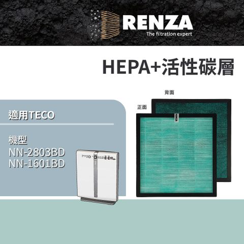 適用TECO 東元NN-2803BD NN1601BD 空氣清淨機 HEPA活性碳