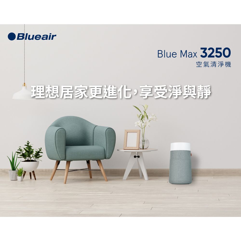 Blueair 瑞典 抗PM2.5過敏原 BLUE MAX 3250空氣清淨機(10坪)