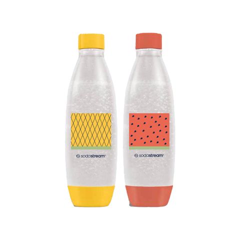 Sodastream 水滴型專用水瓶1L 2入(熱帶水果)