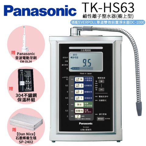 Panasonic 國際牌 鹼性離子淨水器 TK-HS63 ZTA