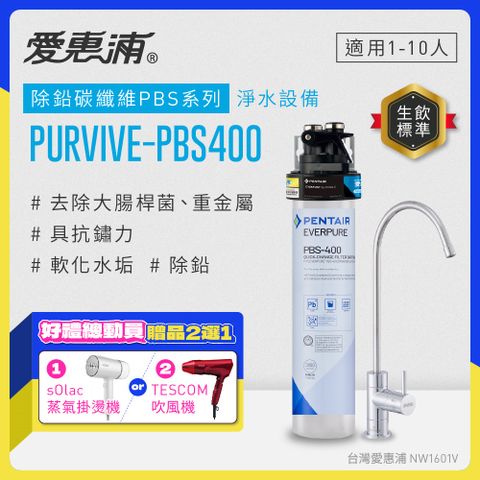 愛惠浦 EVERPURE PURVIVE-PBS400單道式廚下型淨水器(到府安裝)