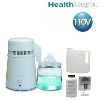 Health Logic第5代小分子水蒸餾水機10039(110V)配備玻璃儲水桶