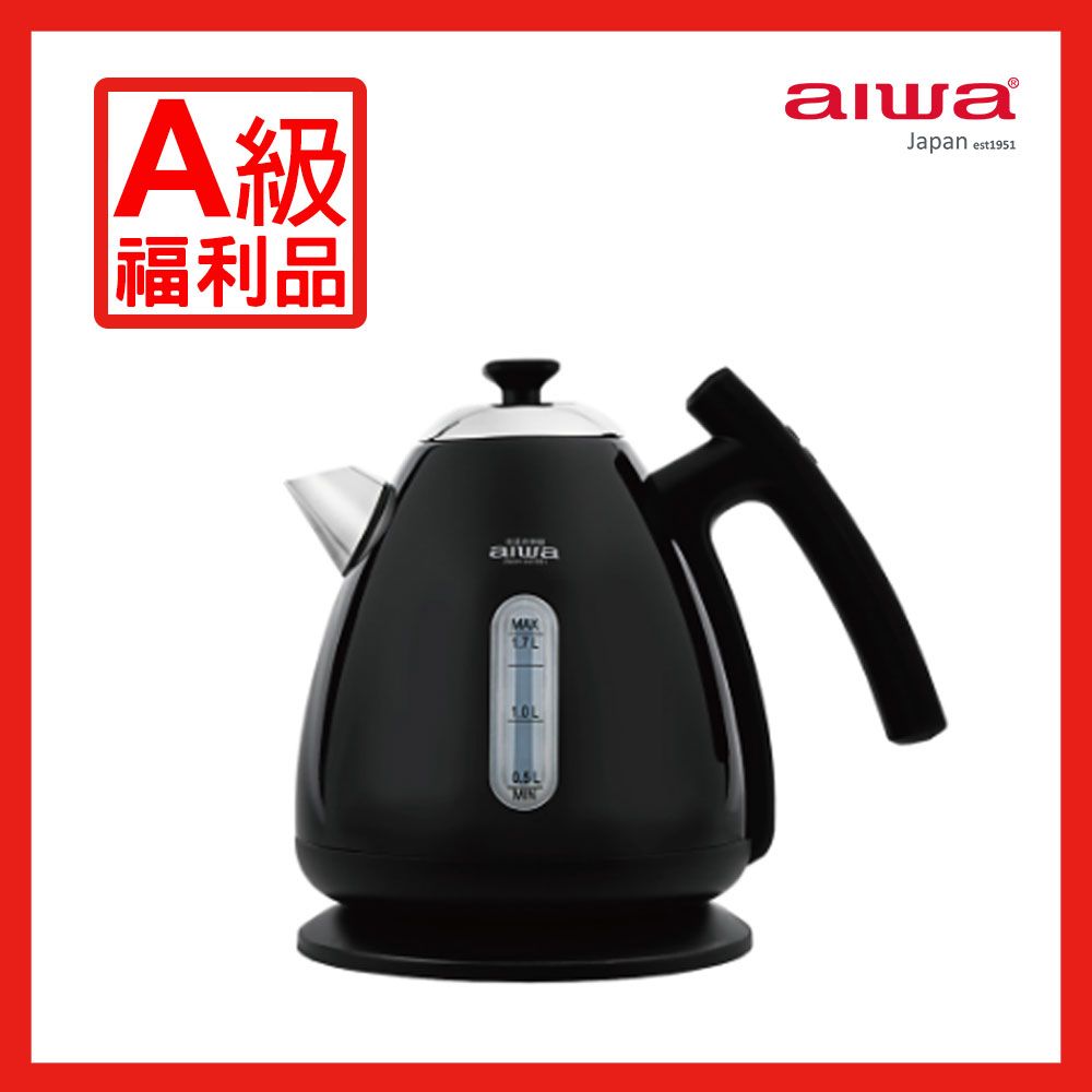 AIWA 愛華 微電腦電茶壺 AA-K21S (黑色)【A級福利品】