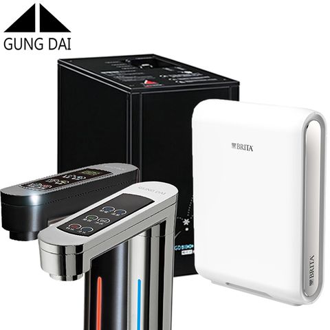 GUNG DAI觸控式櫥下型GD800三溫熱飲水機搭配BRITA X6 超濾濾水系統