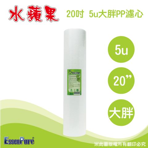 EssenPure 水蘋果 高品質20英吋大胖5微米PP濾心