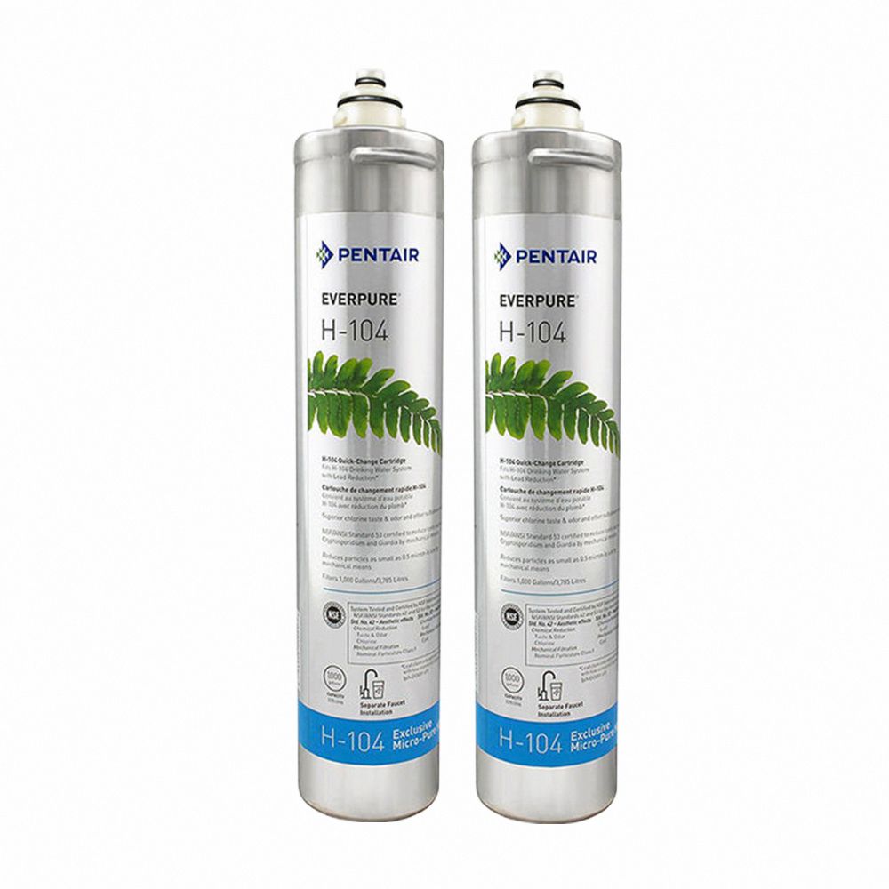 EVERPURE 愛惠浦 【美國 】原裝進口 H104 家用除鉛抑垢型濾心 H-104(2入組)