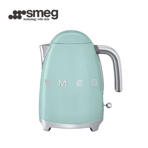 線上登錄★保固+1年義大利【SMEG】1.7L大容量電熱水壺-粉綠色
