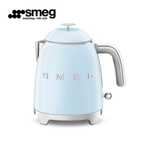 SMEG 義大利迷你電熱水壺-粉藍色_KLF05PBUS