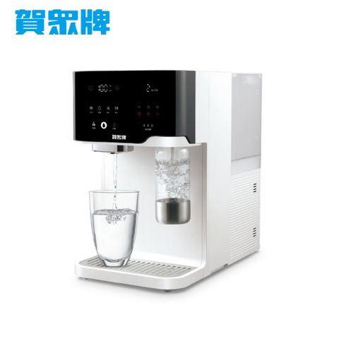 賀眾牌 跨世代輕盈氣泡飲水機UR-3602AW-1(免安裝/氣泡/氣泡水/冰溫熱/雙UV殺菌/RO)