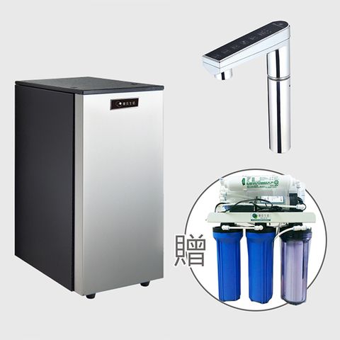 【贈免費基本安裝】K900觸控式三溫冰冷熱櫥下飲水機+贈公規RO 5道過濾器(含壓力桶)