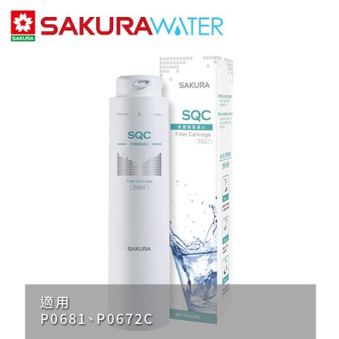 P0681適用SAKURA櫻花 快捷高效淨水器前置樹脂第一道濾心 F0221(2支入)