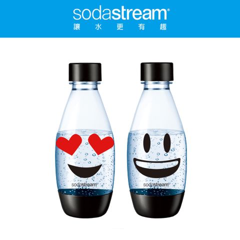 【即期品】Sodastream 水滴型專用水瓶 500ML 2入 (Emoji)