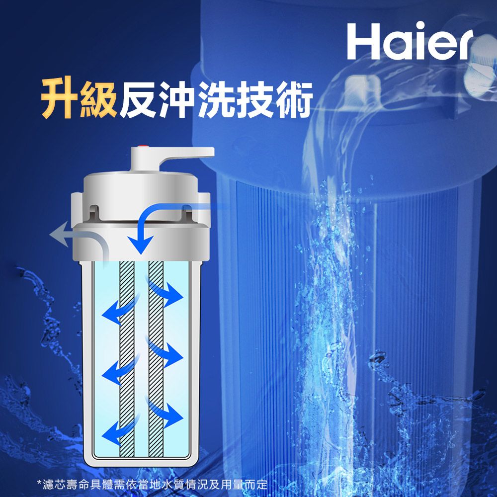 Haier 海爾 反沖洗中央淨水罐 10吋(HR-CWP10-VACF)