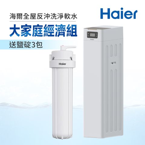 Haier 海爾 全屋反沖洗淨軟水大家庭經濟組(不含安裝)