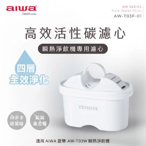 AIWA 愛華 銀天使瞬熱淨飲機專用濾心 AW-T03F-01(2入組)