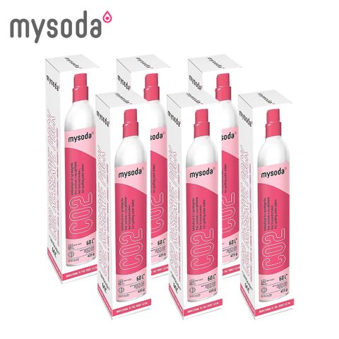 芬蘭原裝綠能填充【mysoda】全新425g二氧化碳鋼瓶(6入組)