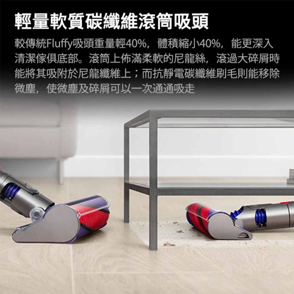 Dyson 戴森 SV18輕量無線吸塵器+HD08 吹風機(紅)+涼暖空氣清淨機HP10(白色)【超值組合】