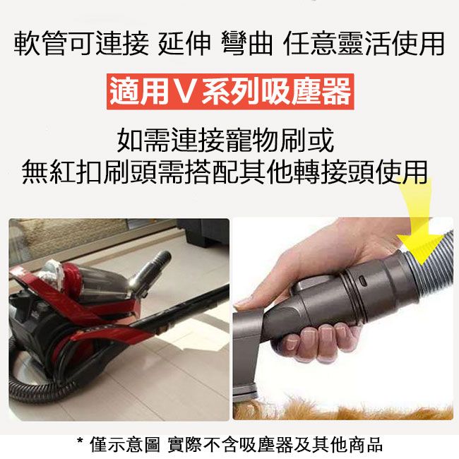 Dyson 戴森  吸塵器配件 軟管/硬刷毛/圓刷/床墊刷/扁吸/軟毛刷6件組