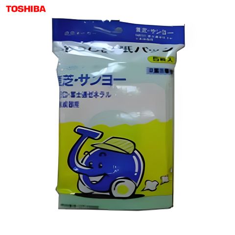 TOSHIBA 東芝 東芝、三洋、NEC、富士通 吸塵器紙袋(兩入組)(一包5個吸塵紙袋) W-0326 -