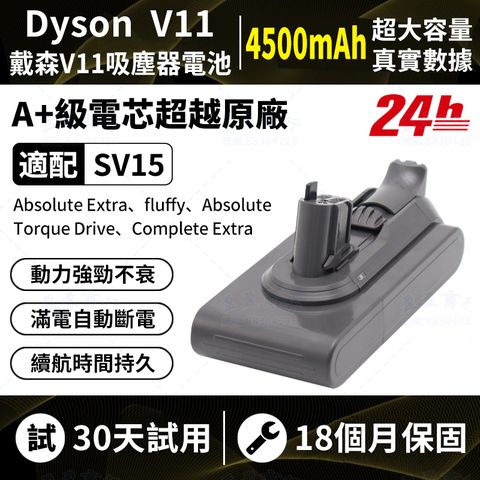 台灣現貨 保固18個月 Dyson吸塵器電池 適配 dyson SV15 V11吸塵器電池 戴森吸塵器電池 25.2V 最新生產