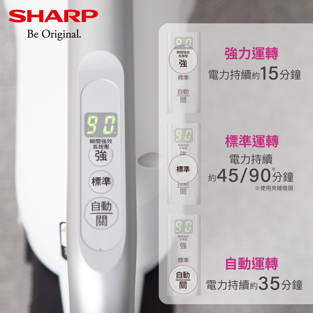 SHARP 夏普   羽量級無線快充吸塵器 EC-SR9TW