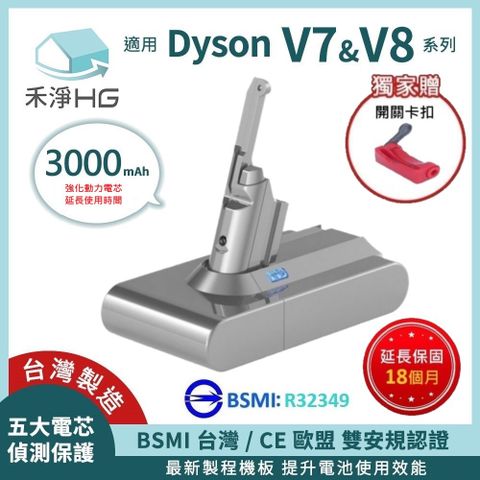 【禾淨家用HG】Dyson V7 DC8300 3000mAh 副廠吸塵器配件 鋰電池