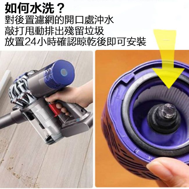 Dyson 戴森  V6吸塵器前置+HEPA後置濾芯 副廠配件耗材(2+2超值組)