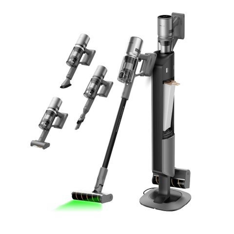 Dreame 追覓科技 Z10S Station 自動集塵吸塵器 抗敏防纏版(雙恆壓梳齒割刀/綠光顯塵/4種吸頭/超輕量)