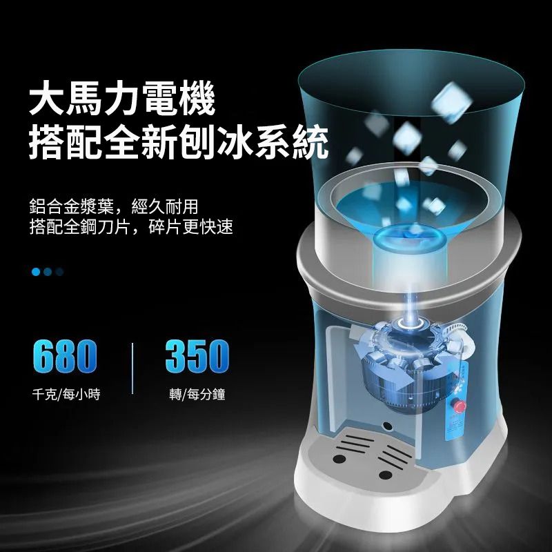  15L商用全自動碎冰機 110V冰沙機 奶茶店大容量沙冰機 挫冰機 電動刨冰機