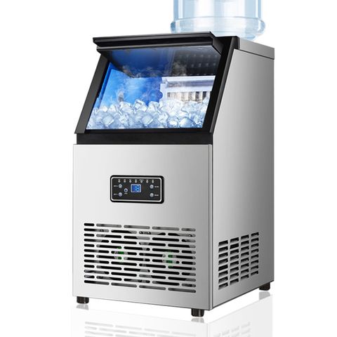 【集集客】小型商用製冰機 家用台式全自動奶茶店製冰機 60kg自來水+桶裝水進水