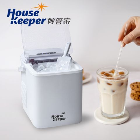 妙管家 微電腦全自動極速製冰機(冰河灰) HK-002GR