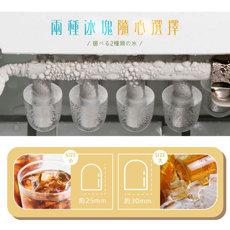 兩種冰塊随心選擇選2種類の/SIZESIZE約25mm約30mm