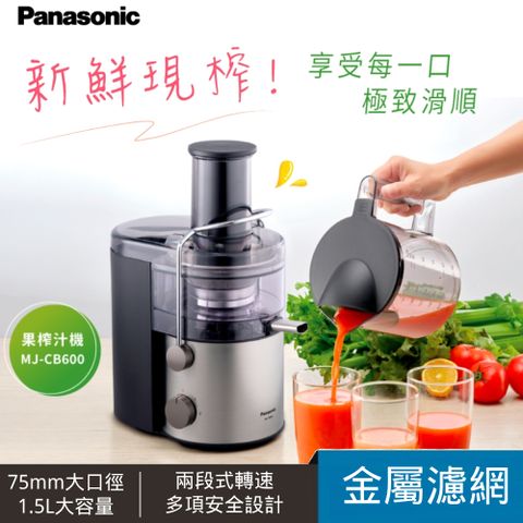 Panasonic 國際牌 1.5L 大口徑高速榨汁機 (MJ-CB600)