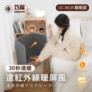 【巧福】遠紅外線暖屏風UC-861R