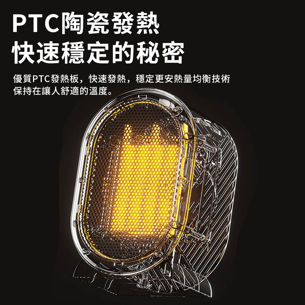 TLYS-J PTC陶瓷發熱桌面暖風機 110V 可調溫度電暖器 小型取暖器 省電節能暖氣機 辦公電暖爐