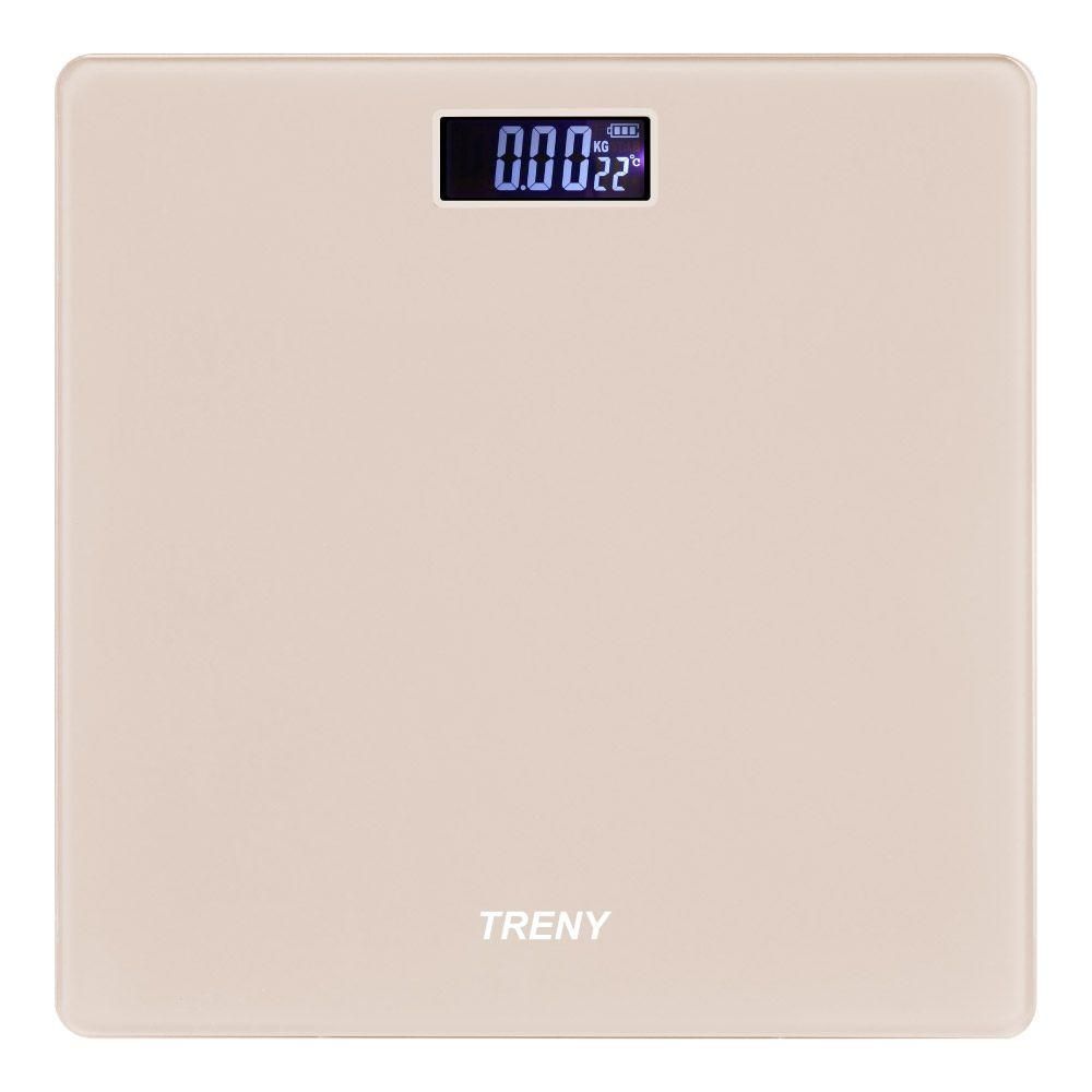 TRENY  大踏板數位體重計-150KG米色