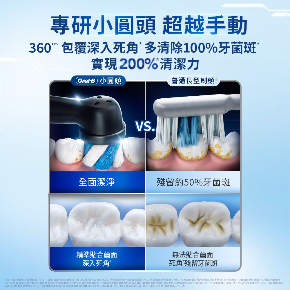 Oral-B 歐樂B 德國百靈Oral-B-iO3 微震科技電動牙刷(太空灰)