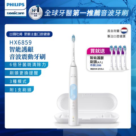 PHILIPS 飛利浦 Sonicare ProtectiveClean 智能護齦音波震動牙刷HX6859/12