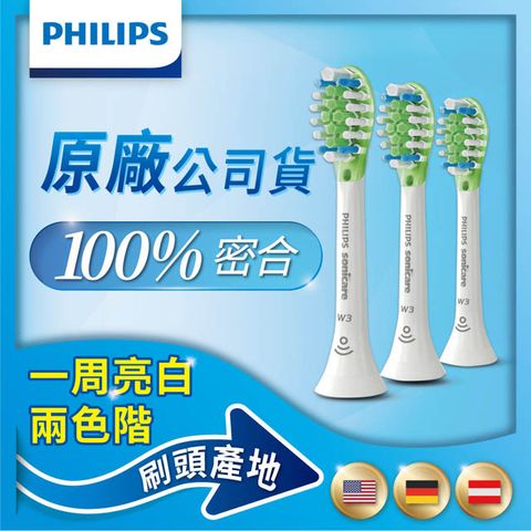 PHILIPS 飛利浦 Diamond Clean Smart  智能靚白刷頭(白)HX9063/67