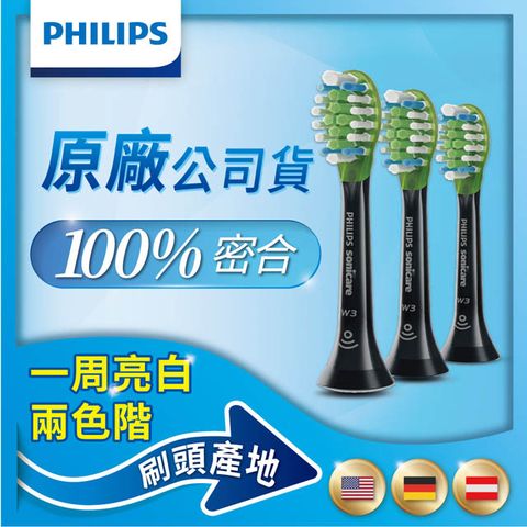 PHILIPS 飛利浦 Diamond Clean Smart 智能靚白刷頭(黑)HX9063/96