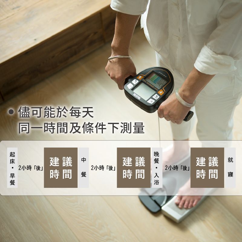 儘可能於每天同一時間及條件下測量建議 晚建議小時後2小時「後時間時間浴2小時「後」建議時間「