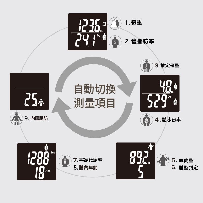 TANITA 九合一體組成計BC-730GR