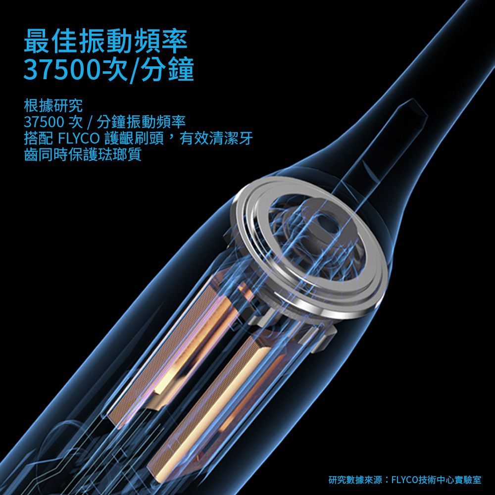 FLYCO 飛科  全方位潔淨音波電動牙刷-深海藍 FT7105TW-BU (適用刷頭TH01)