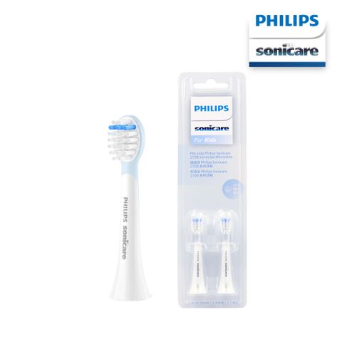 PHILIPS 飛利浦 莎莉兒童刷頭(藍色)2入組HX2032/02