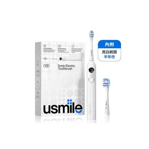 usmile笑容加 Y10 智慧超音波護齦電動牙刷 | 懶人潔牙 全新淨界