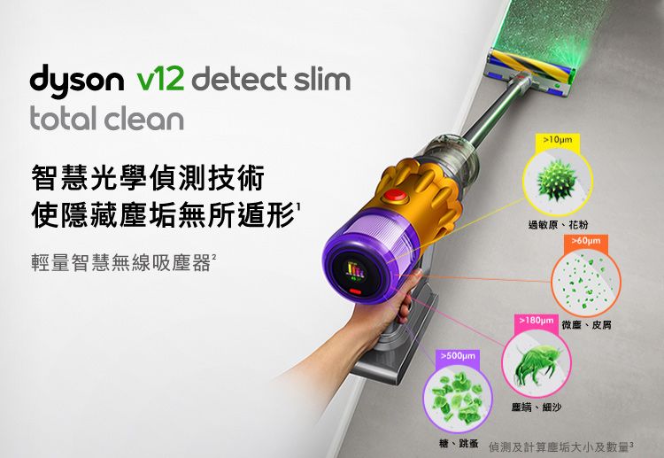 超值福利品】Dyson V12 Detect Slim Total Clean SV20 輕量無線吸塵器